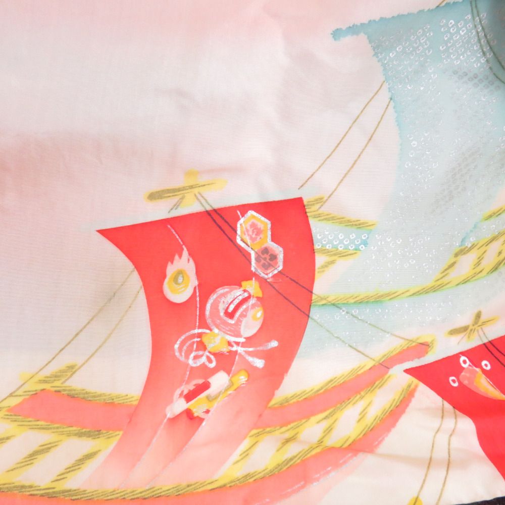 羽織 アンティーク 絞り 長羽織 紅葉文様 正絹 緑色 レトロモダン 羽織