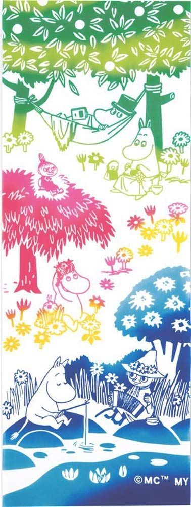 ムーミン キャンプ 33 90 cm 注染手ぬぐい 51012 ミヤモトタオル Miyamoto towel 宮本
