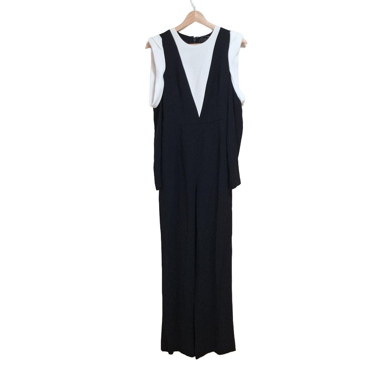 BCBGMAXAZRIA ビーシービージーマックスアズリア オールインワン サイズXXS XS レディース 黒×白