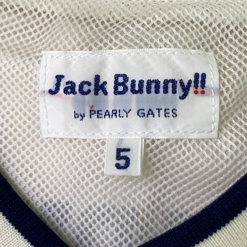 サイズ：5 JACK BUNNY ジャックバニー  2WAY 裏メッシュ ブルゾン  ホワイト系 [240101348503] ゴルフウェア メンズ ストスト サイズ：5 JACK BUNNY ジャックバニー 2WAY 裏メッシュ ブルゾン