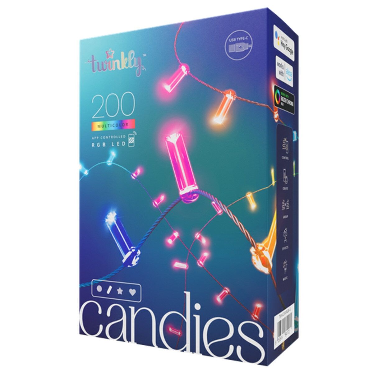 コストコ商品!Twinkly トゥインクリー キャンディーズ 200LED スマートデコレーションライト ct70492