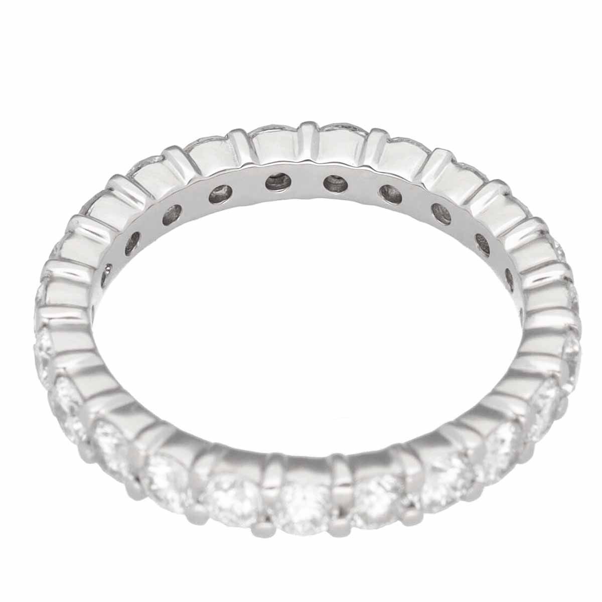 フルダイヤモンド(1.563ct)エタニティ バンドリング 日本サイズ約9号  