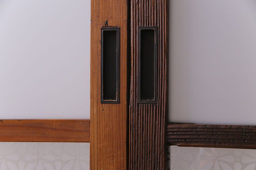 アンティーク建具 オリジナル花ガラス