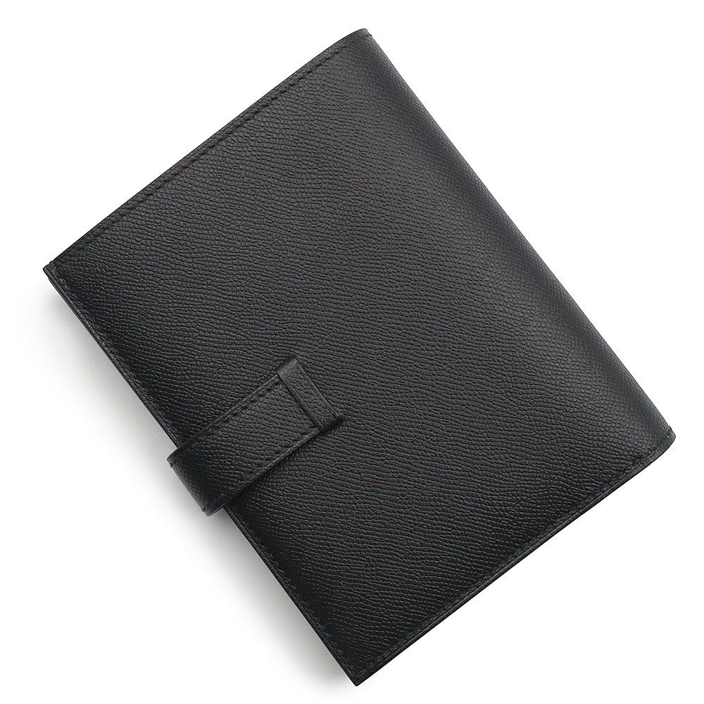 エルメス ベアン コンパクト モノクローム 二つ折り財布 ヴォーマダム