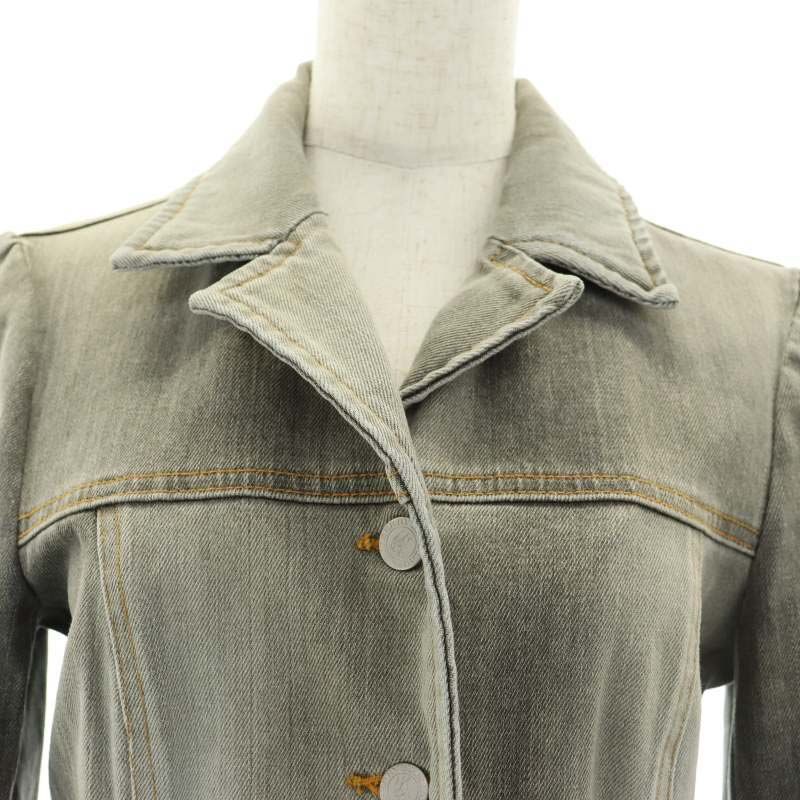 バーバリーブルーレーベル　デニムジャケット　デニムブルゾン　ウォッシュ加工　M BURBERRY BLUE LABEL（Gジャン/デニムジャケット）のフリマ