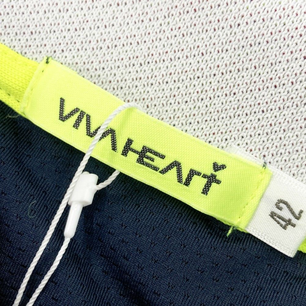 サイズ：42 VIVA HEART ビバハート  ノースリーブ ポロシャツ  ネイビー系 [240101285691] ゴルフウェア レディース ストスト サイズ：42 VIVA HEART ビバハート ノースリーブ ポロシャツ