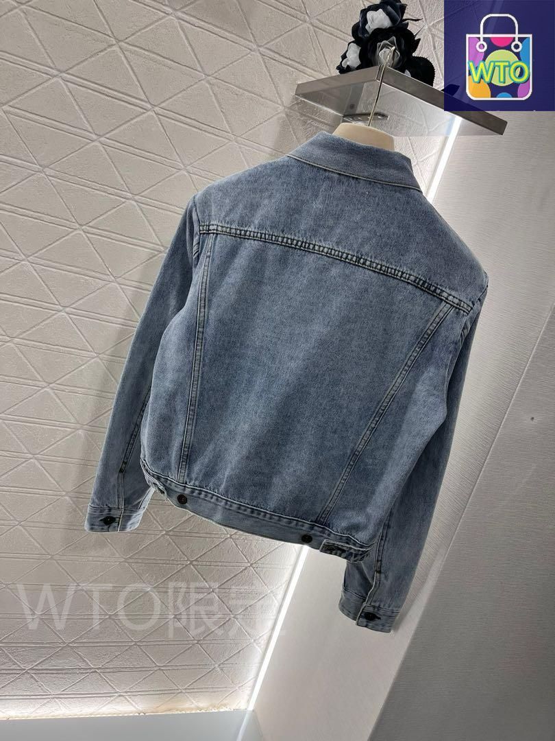 miu miu クロップドデニムジャケット Miu Miu ミュウミュウ ロゴ クロップド デニムジャケット