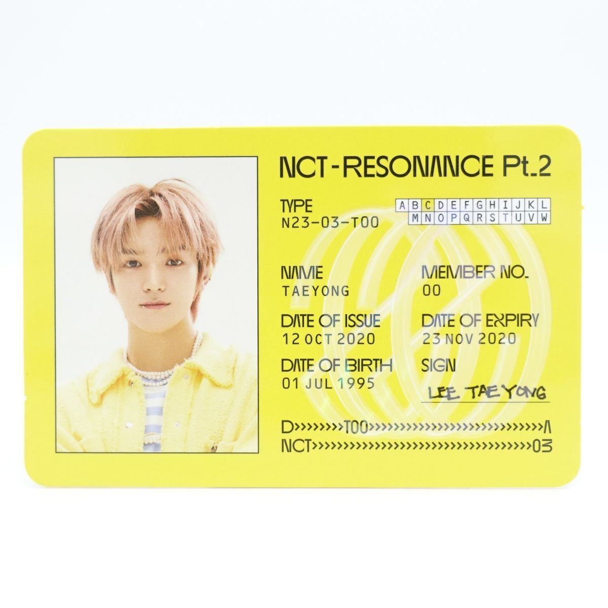 NCT 2020 RESONANCE スペシャルイヤーブック テヨン NCT 2020