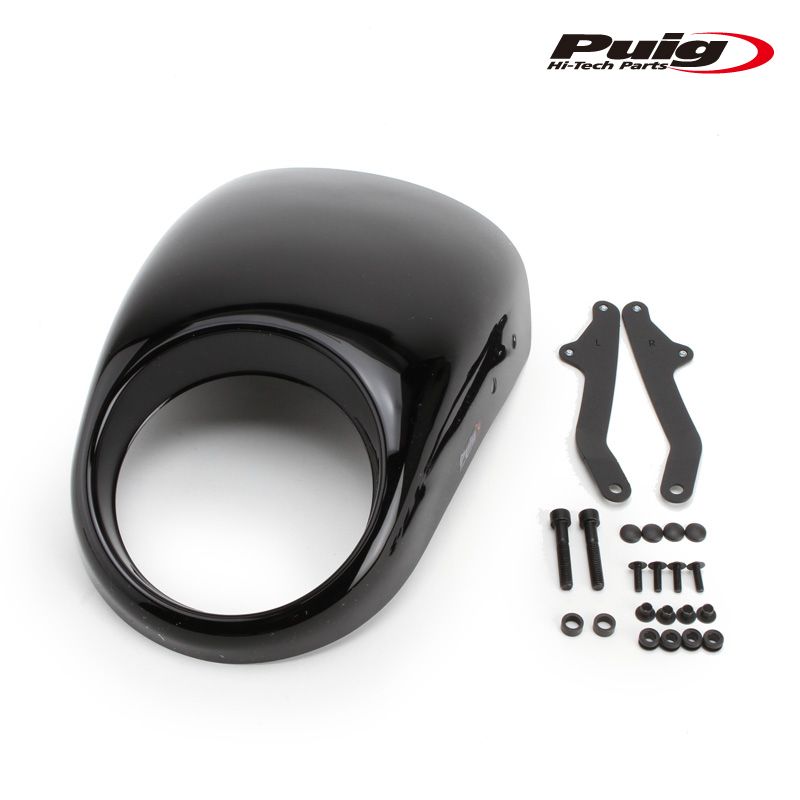 Puig 21944N SEMIFARINGS ANARCHY [BLACK] KAWASAKI ELIMINATOR 500/400 (24-25) プーチ スクリーン カウル