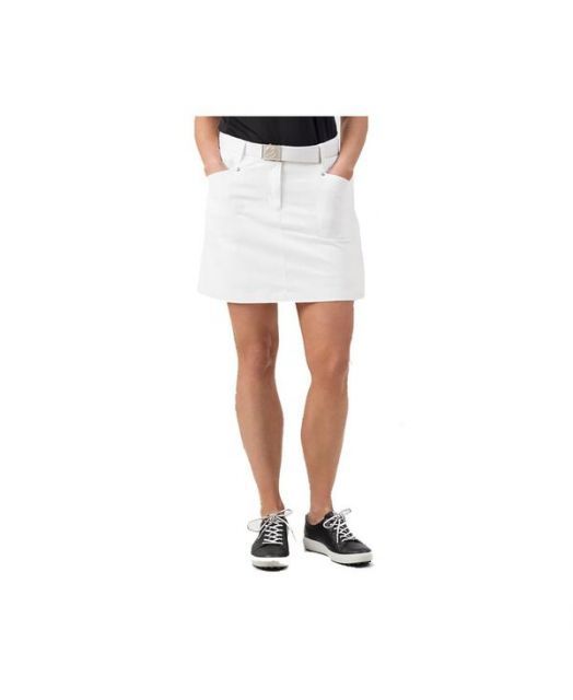 送料無料 デイリースポーツ レディース スカート ボトムス Lyric 45cm Womens Golf Skort White