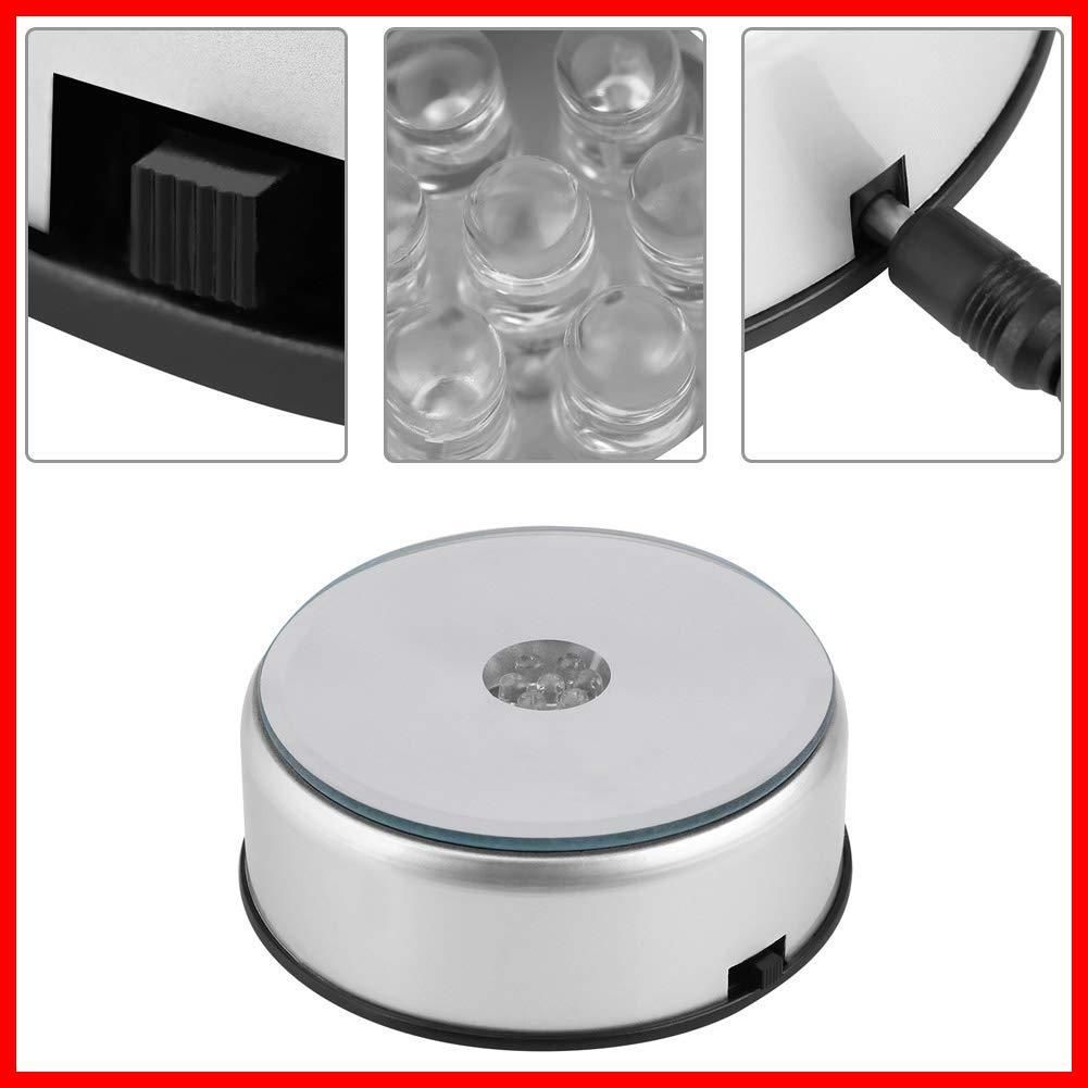 在庫 結婚式 90°回転 カラフル ディスプレイライト LED照明ベース パーティ led台座 回転台 光るコースター AC 110 240 V LEDライトステージ LEDコースター