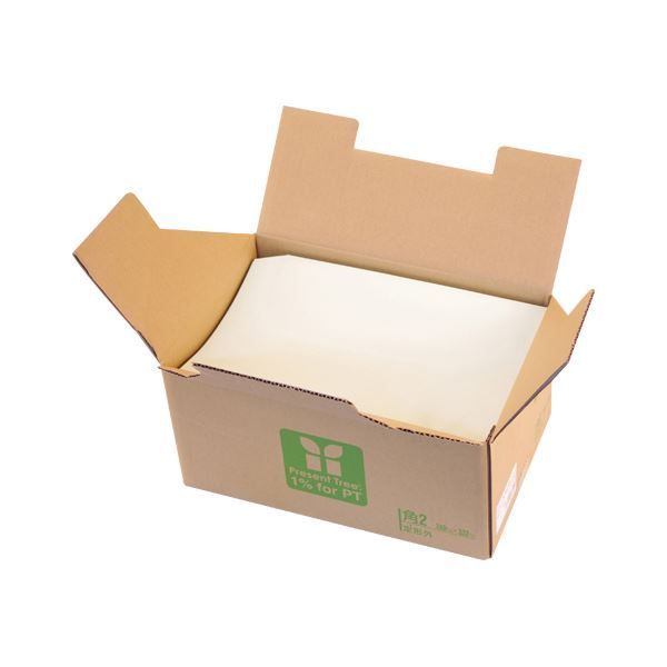 寿堂紙製品工業 上質封筒 角2 90g ワカクサ シール付 500枚 10558