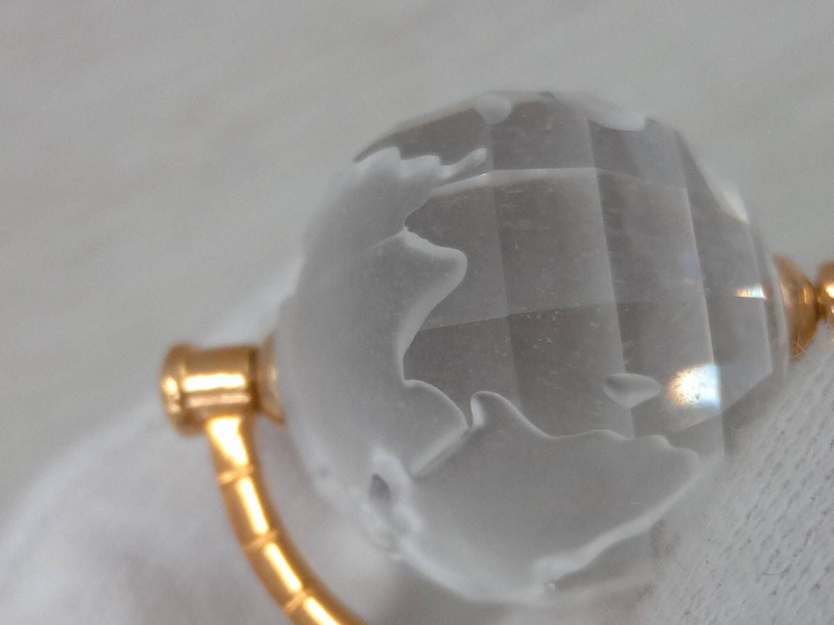 スワロフスキー Swarovski 2005年 廃盤品 『地球儀, Gold』 スワロフスキー置物・アクセサリー専門店 ☆プラネタリウム☆