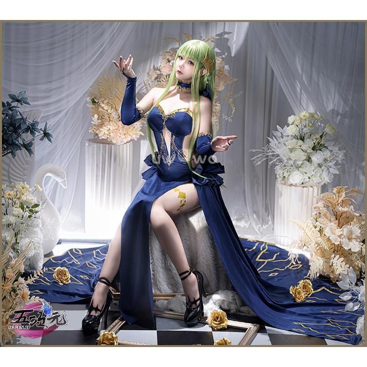 UWOWO コードギアス 雀魂コラボ着せ替え衣装 盤上パーティー C.C. コスチューム ft 252119