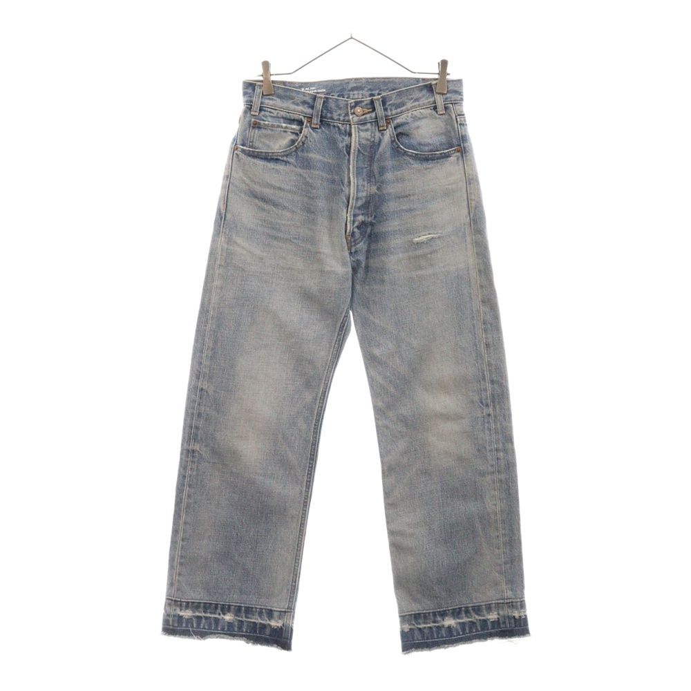 CELINE (セリーヌ) 22AW WESLEY DENIM ウェスリージーンズ デニムパンツ ボタンフライ ダメージ加工 ライトブルー 26