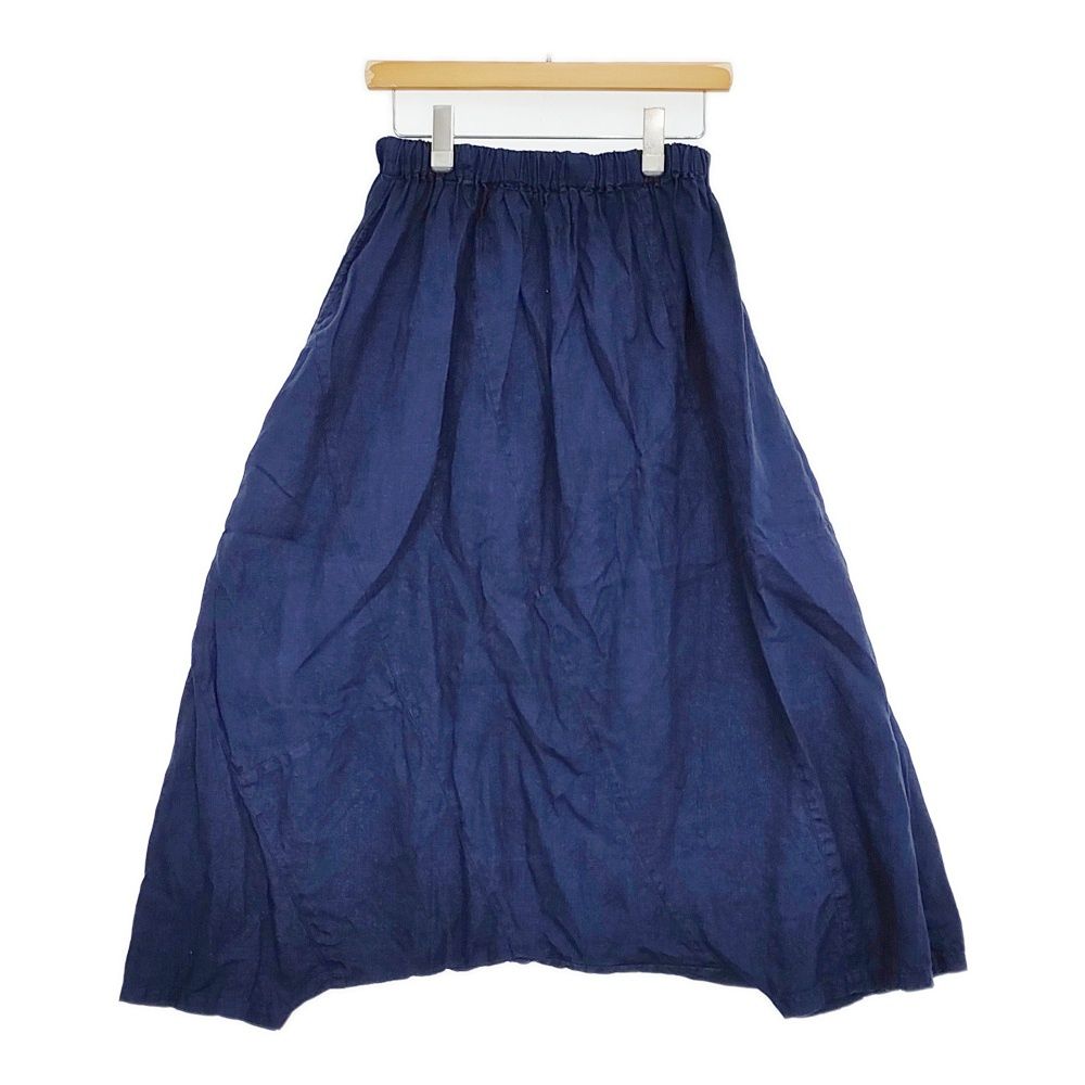 Blue in Green インディゴ染めリネン 高城染工 サルエルパンツ ネイビー レディース ブルーイングリーン 5-0908M♪