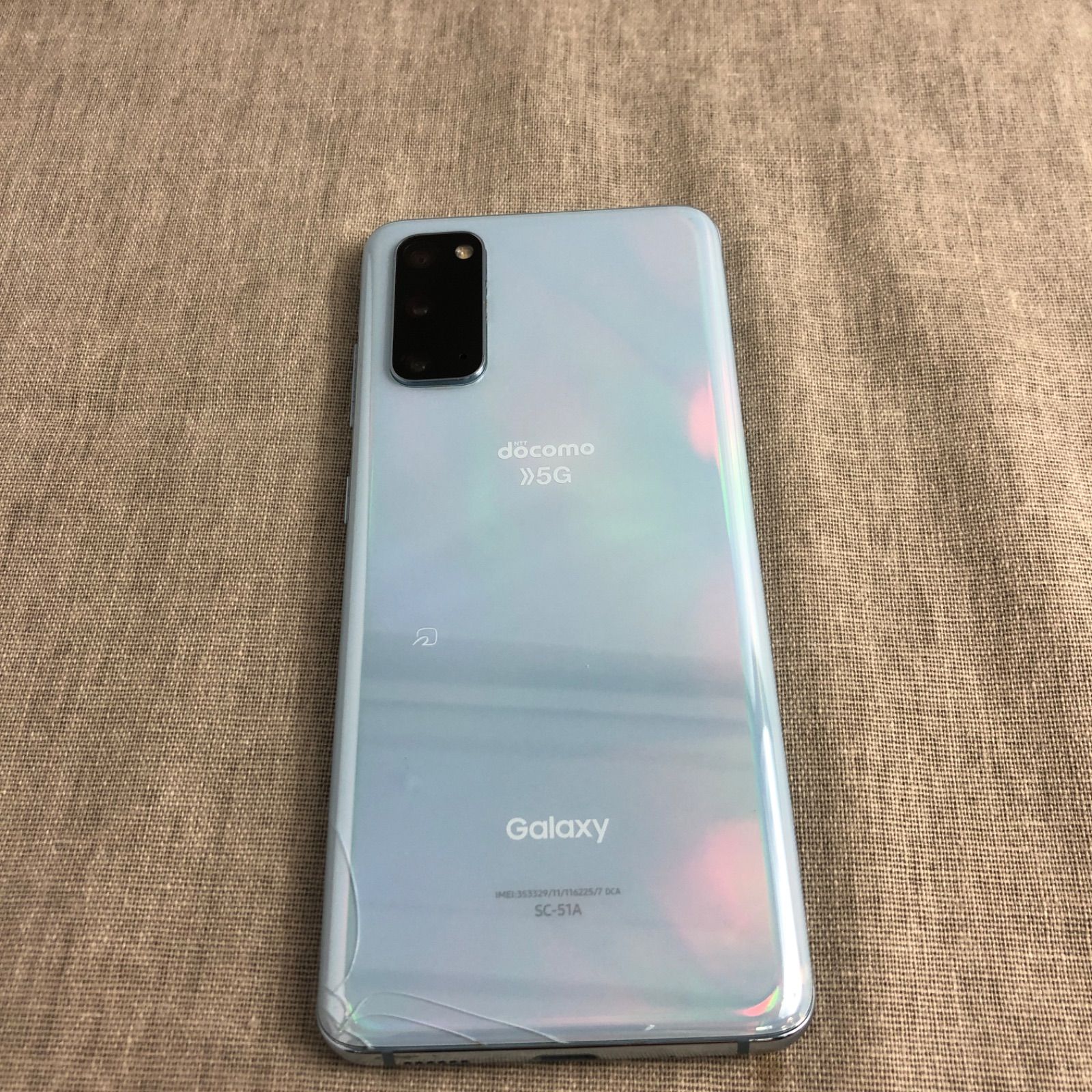 Galaxy - GALAXY s20 cloudblue ジャンク品 ◇ジャンク品◇Galaxy S20 5G Cloud Blue【割れ有】/SP-JUNK