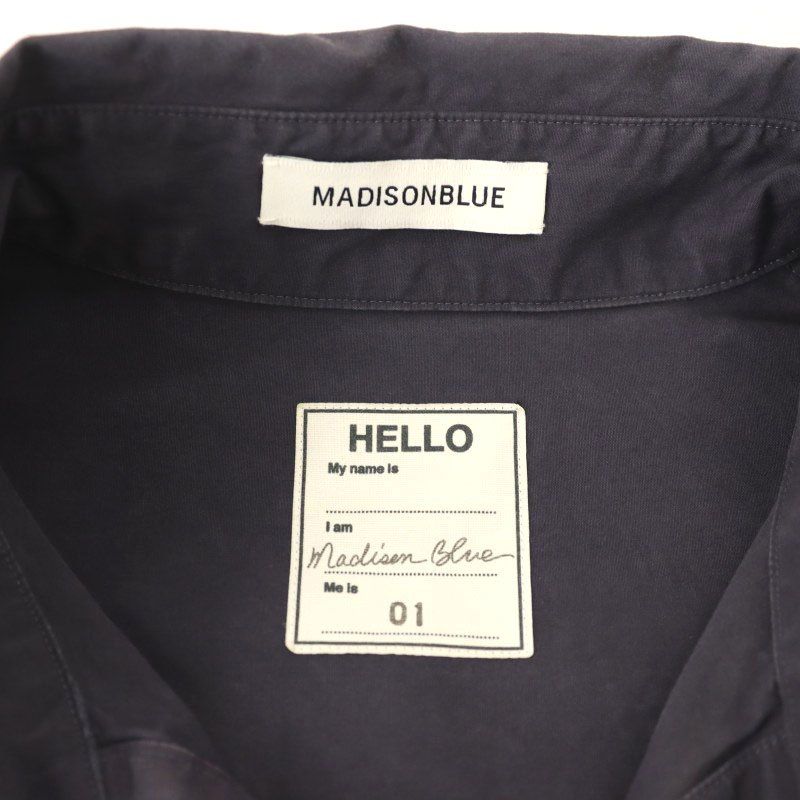 【新品】Madison blue 長袖 シャツワンピース　白 サイズ:01 MADISONBLUE - マディソンブルー ワンピースの通販 by k