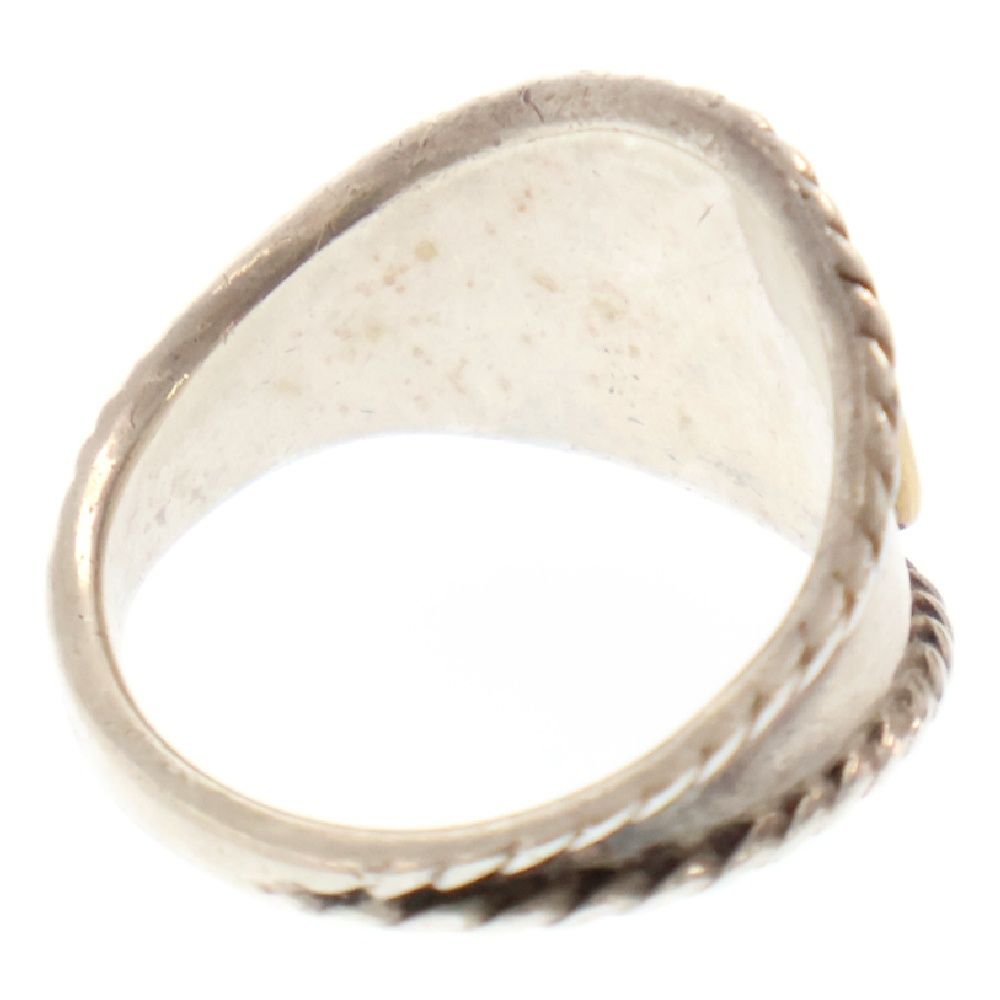 goro's ゴローズ イーグルヒヨコ 付き縄目 リング シルバーゴールド 17号