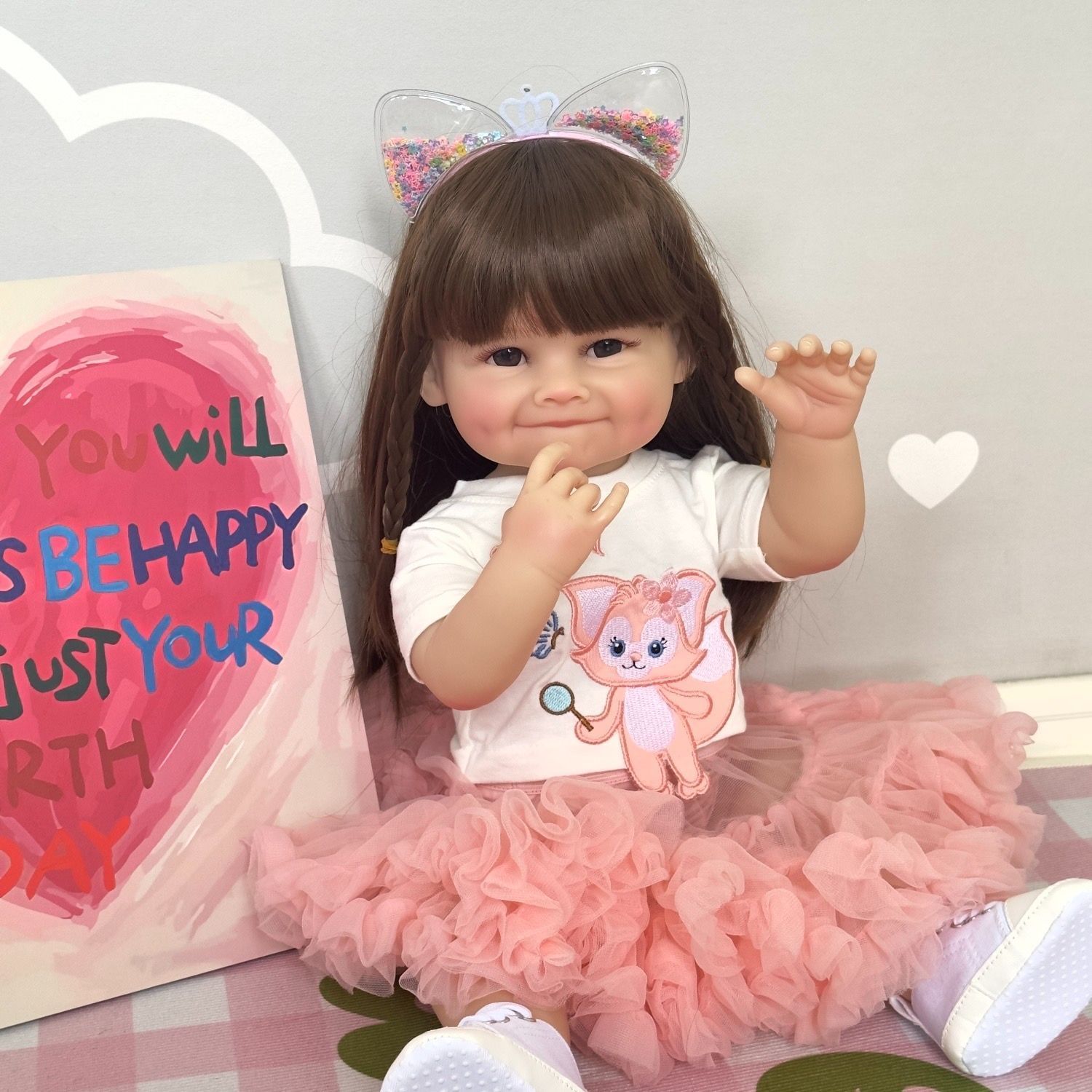 人形 赤ちゃん Reborn Doll 55cm 赤ちゃんリボーンドールデビュー フルシリコンドール ビニールリアル シリコンリボーンベビードールベビードール 赤ちゃん人形女の子プリンセス服手作りのクリスマスの誕生日プレゼント 最高な贈り物でしょう r12