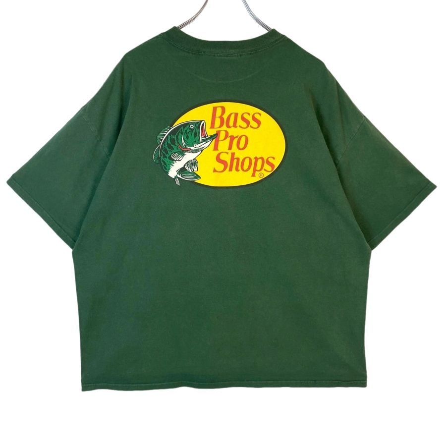 古着Bass Pro Shops フィッシングジャケット XLT グリーン バスプロショップスBass Pro Shops半袖Tシャツ両面プリントロゴ