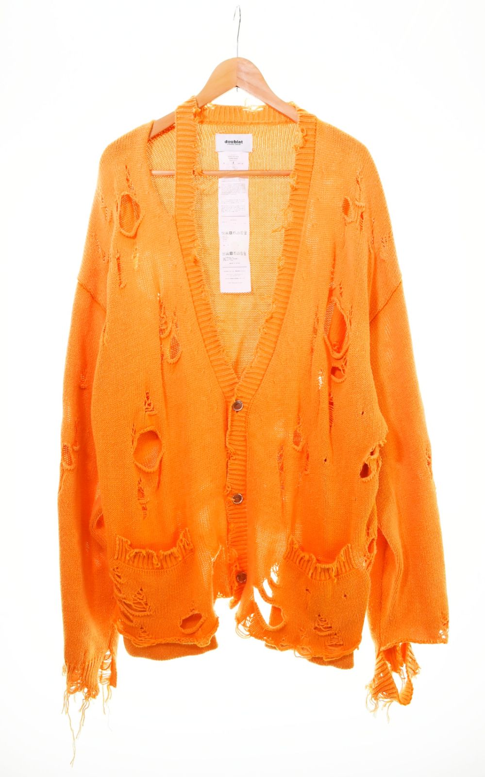 ダブレット doublet DESTROYED CARDIGAN デストロイカーディガン