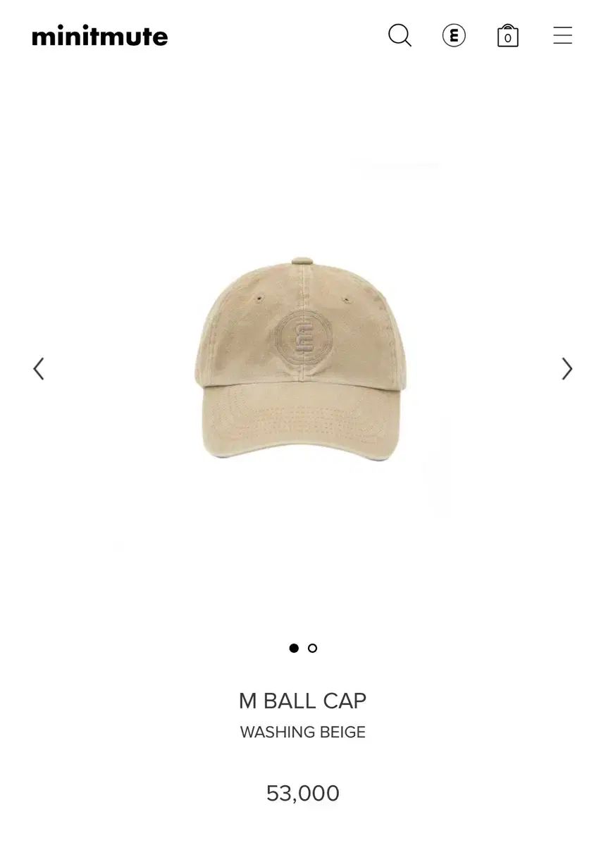 新品未使用【minitmute】M ボールキャップ　ベージュ M Ball Cap – minitmute.jp