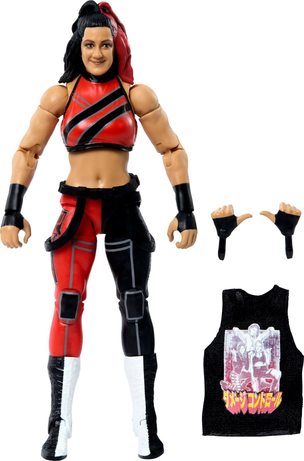 Mattel WWEエリートコレクション アクションフィギュア-アクセサリー シリーズ 109 ベイリー 6インチ コレクター収集品 25個の関節ポイントと交換 な針付き