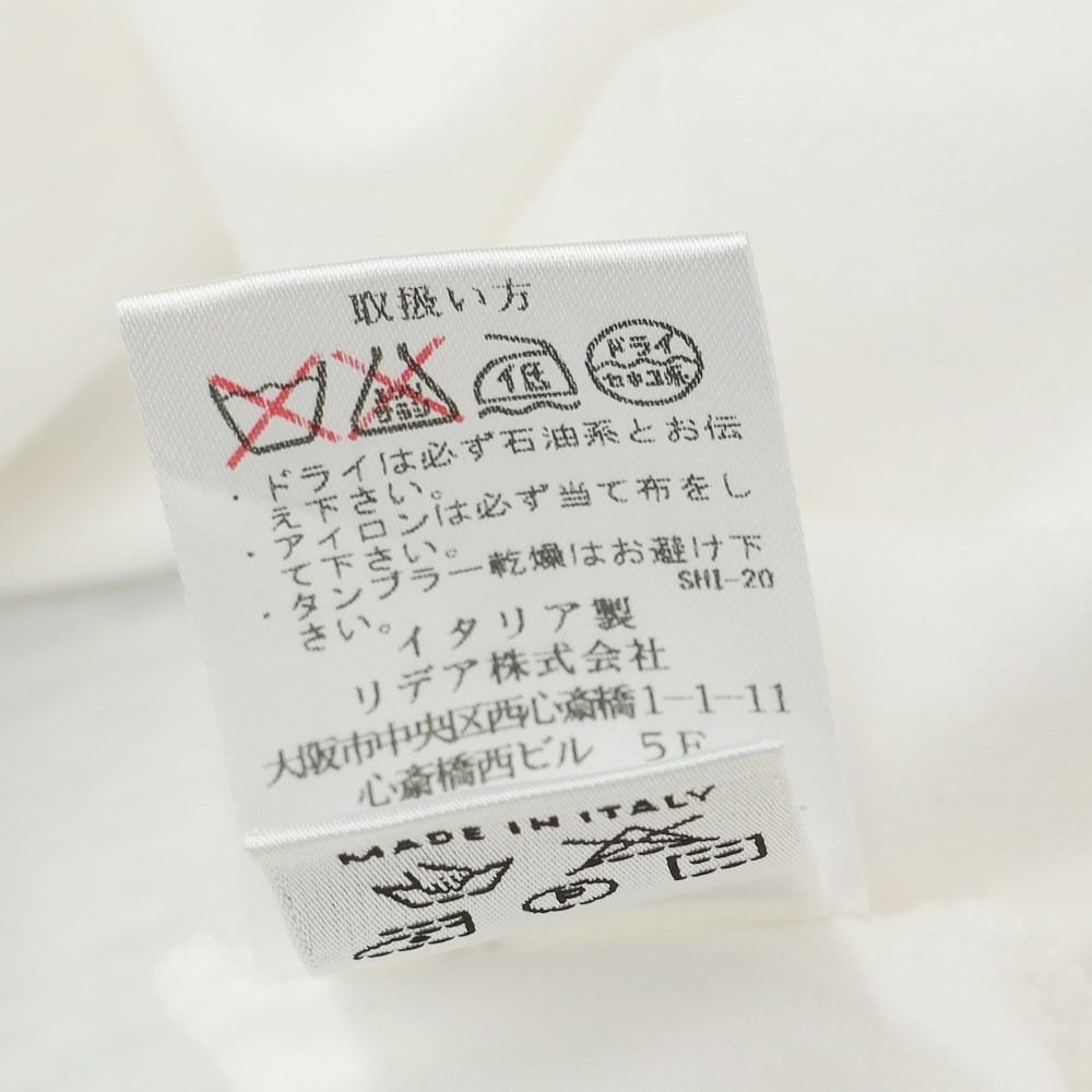 クルチアーニ　半袖ポロシャツ　コットン　ホワイト　44 中古】クルチアーニ CRUCIANI コットンレーヨン 半袖ポロシャツ