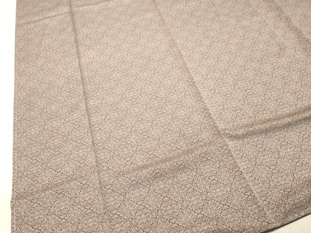 平和屋着物○上質なお召 草花文 青々庵 正絹 逸品 未使用 DAAT1045tw