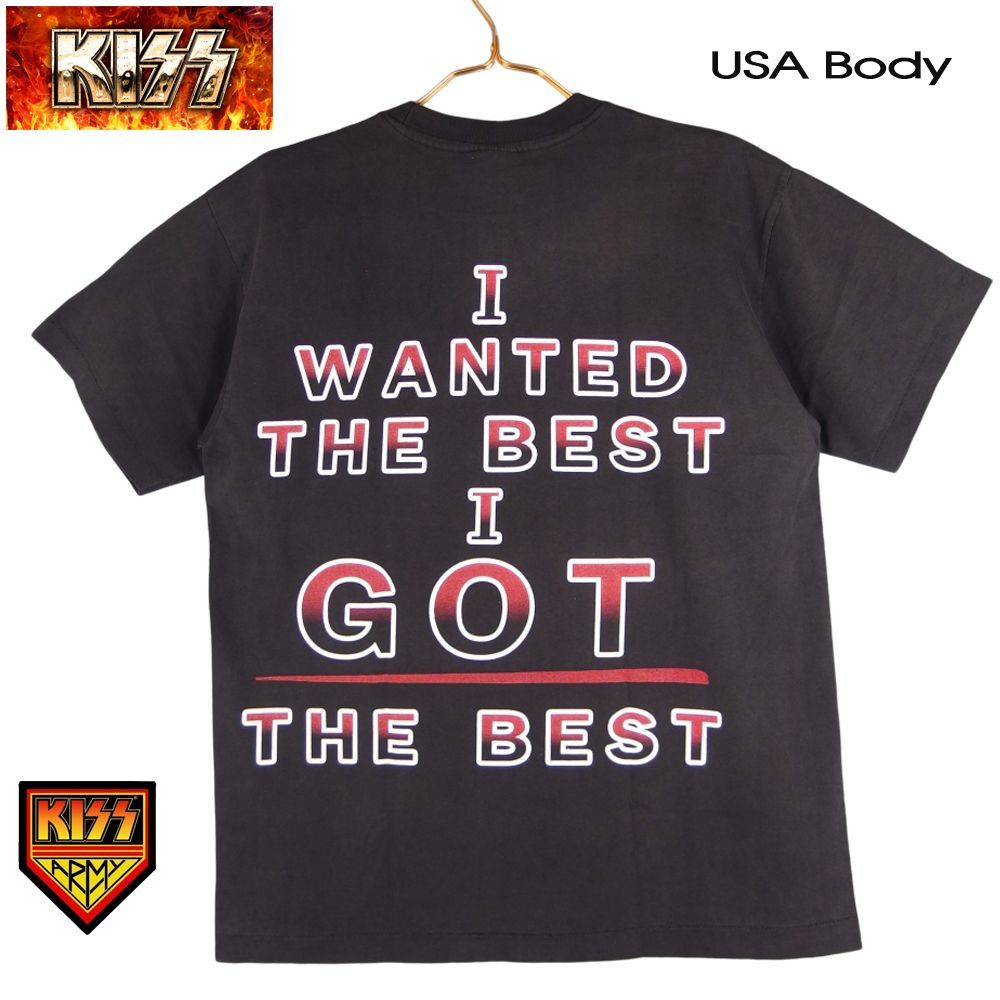 16 USA製 KISS Tシャツ BLACK PINK ロゼ着用 kiss 半袖 キッス