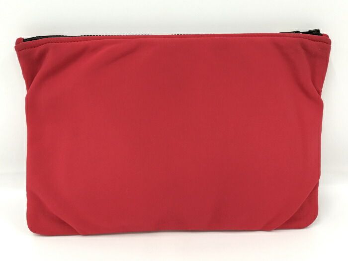 HERMES ネオバンGM ポーチ キャンバス レッド 中古】 エルメス ポーチ  