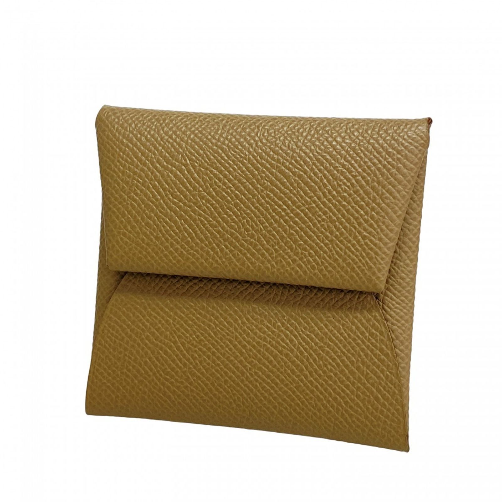 未使用訳あり HERMES バスティア エトゥープ ヴォーエプソン Y刻印 HERMES エルメス バスティア 小銭入れ エプソン W刻印刻印【中古