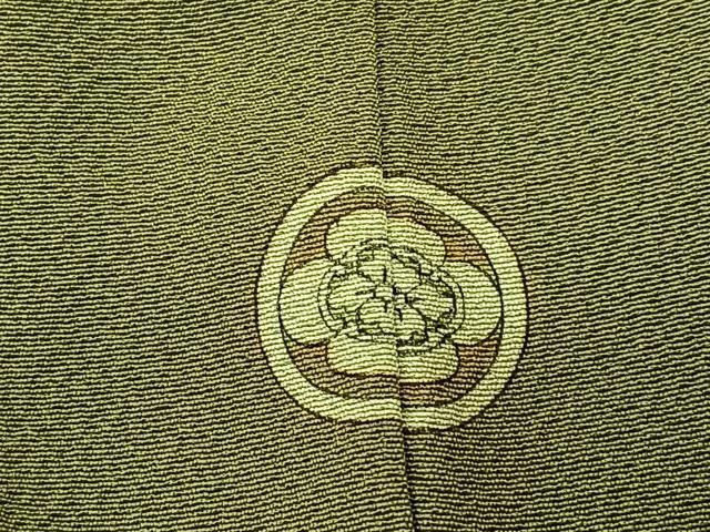 K0971 美品 逸品 可憐 洒落紋 正絹 色無地 クリスマスにも♪ 正絹色無地一つ紋