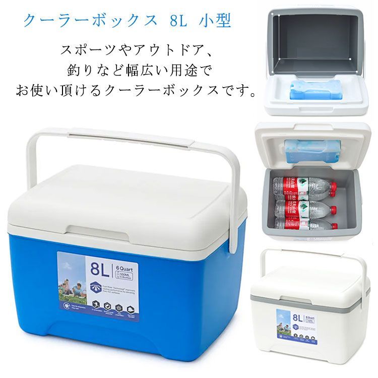 クーラーボックス 8L 小型 部活 ハード アウトドア 釣り