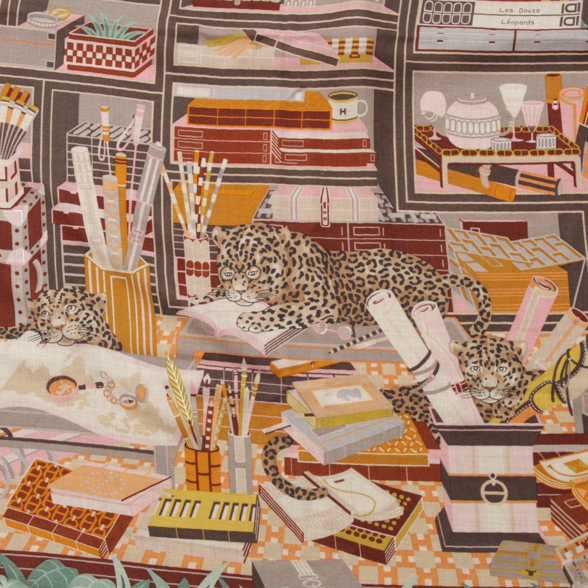 エルメス カレジェアン140 カシミヤ シルク カシシル Les Douze