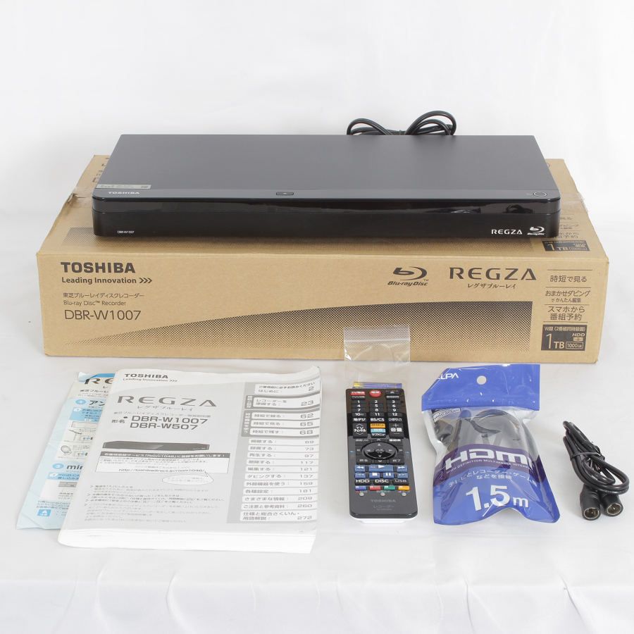 本日限定 TOSHIBA REGZA レグザブルーレイ DBR-W509