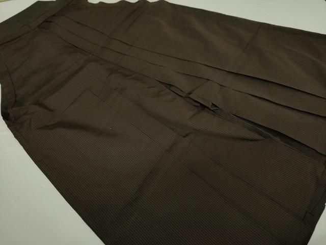 平和屋着物男性　馬乗袴　縞　正絹　逸品　DAAM8106ps