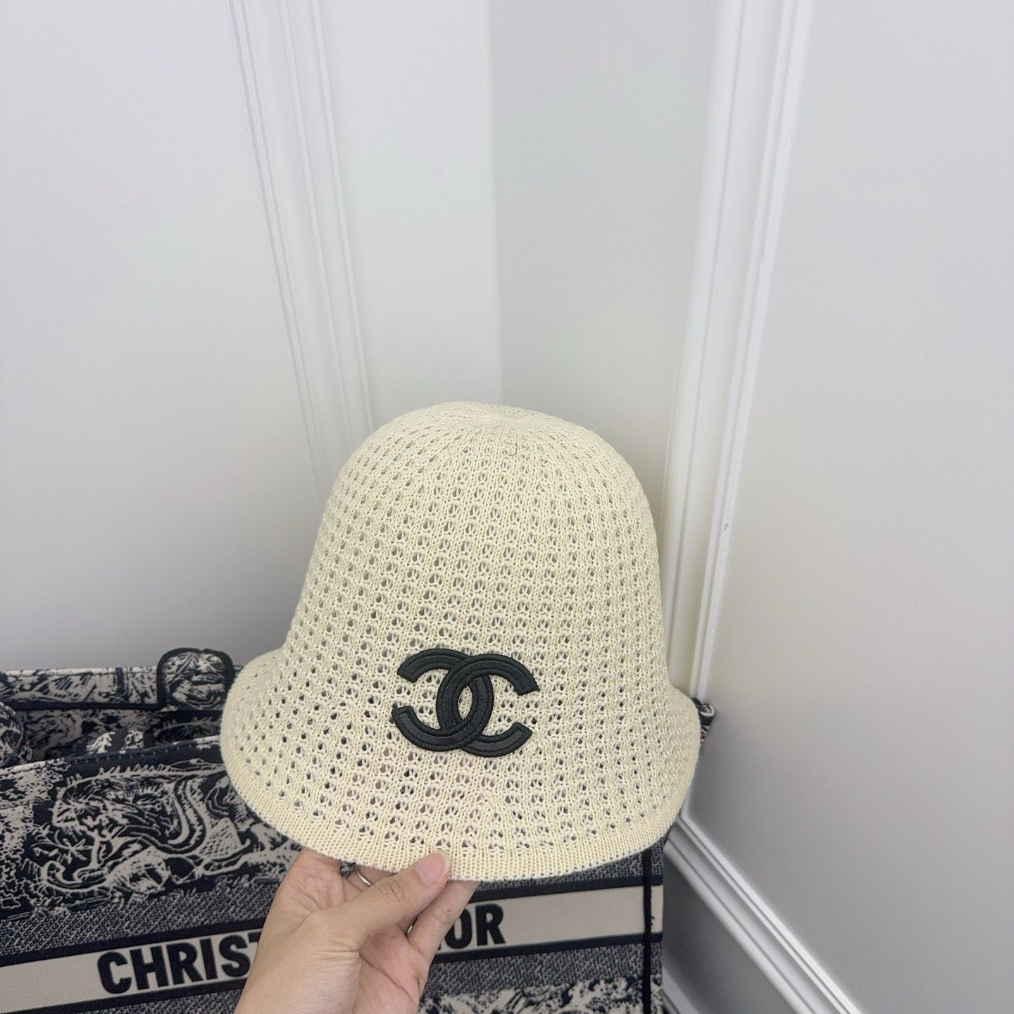 ★ラスト一点早い者勝ち★【新品】CHANEL ニット バケットハット ☆残りわずか!!☆今から大活躍!!☆【新品】CHANEL ニット