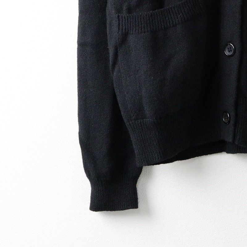 マーガレットハウエル　WOOL CAMEL JUMPER KNIT　ブラック Margaret Howell Camel Blend Wool Cable Knit Sweater Size II