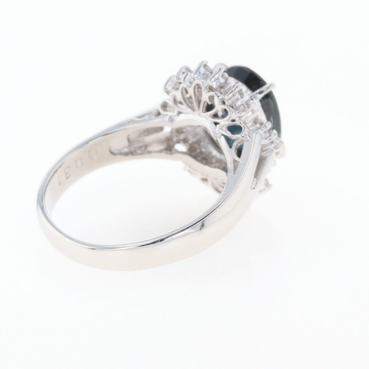 サファイア デザインリング 7号 Pt900