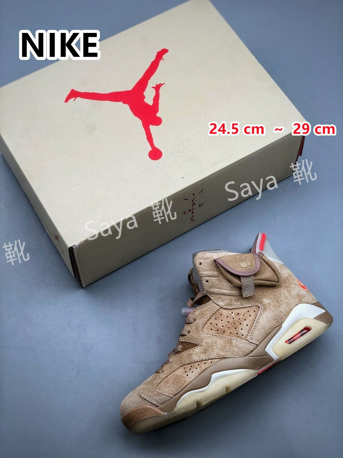 新品 未使用 Travis Scott × Nike Air Jordan 6 "British Khaki" / トラヴィス スコット × ナイキ エア ジョーダン 6 ブリティッシュ カーキ DH0690-200 男女兼用