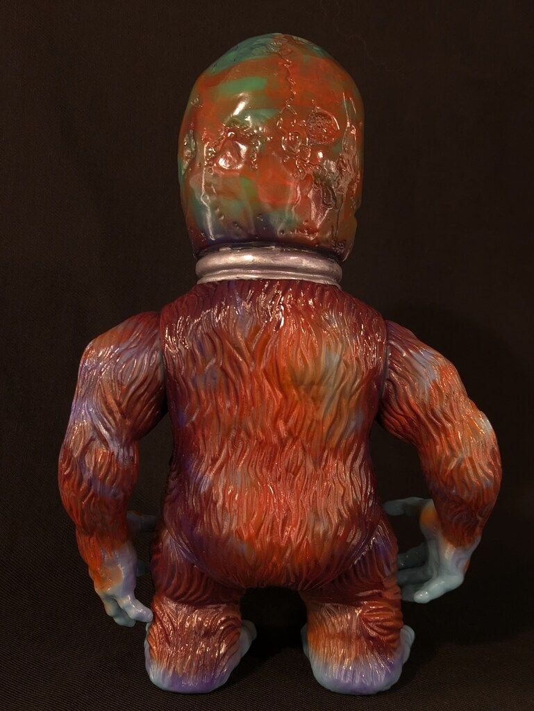 LULUBELL TOYS Grody Shogun カスタムソフビ 水色成型/茶/紫/緑