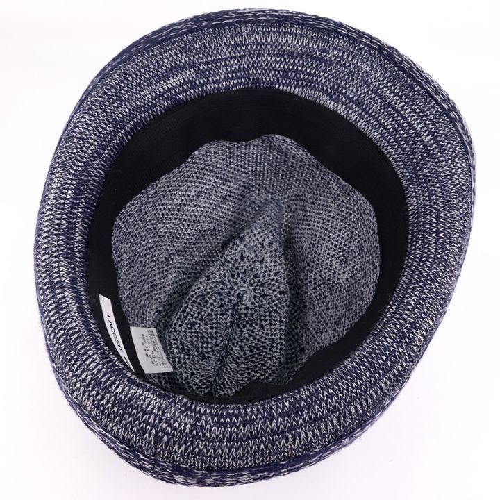 ラコステ ハット ウール混 ニット ロゴ 日本製 中折れ帽子 ブランド