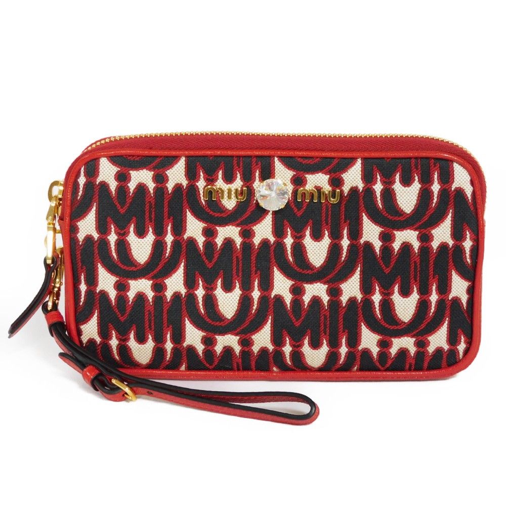 miumiu マドラスクリスタルポーチ ポーチ
