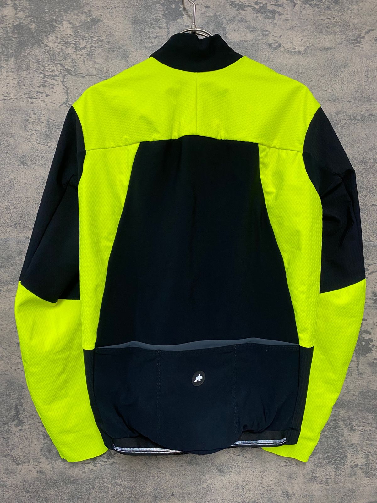 JM770 アソス ASSOS EQUIPE R haBu WINTER JACKET S9 CLIMACODE 3 3 長袖 サイクルジャケット 黒 黄 M 裏起毛