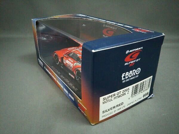 EBBRO 1/43 SUPER GT MOTUL PITWORK Z 2005 No.22 SILVER/RED