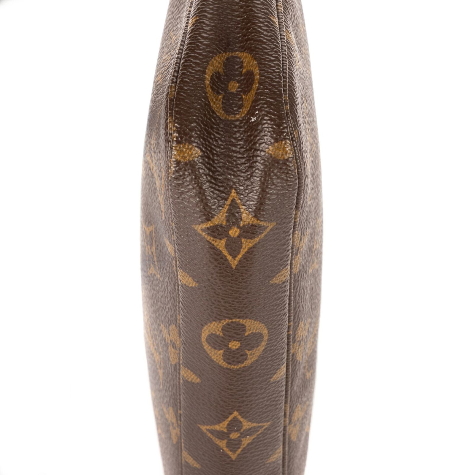 ポーチ茶色モノグラムキャンバスA