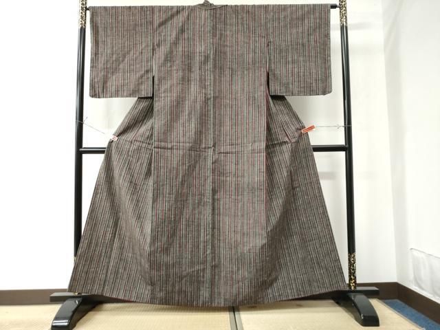 平和屋着物○上質な紬 縞 正絹 逸品 未使用 CAAU3013yc - メルカリ