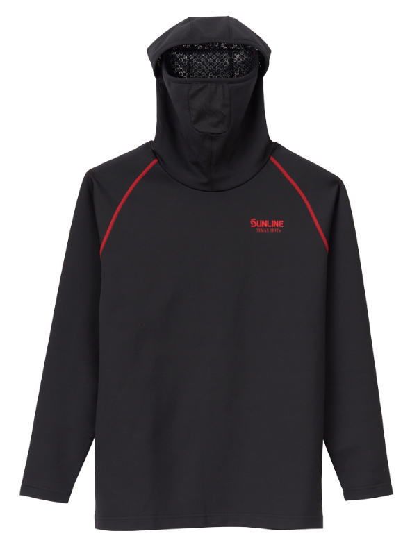 サンライン TERAX HOT バラクラバアンダーフーディ SUW-04208 レッド Mサイズ | ウェア 釣具